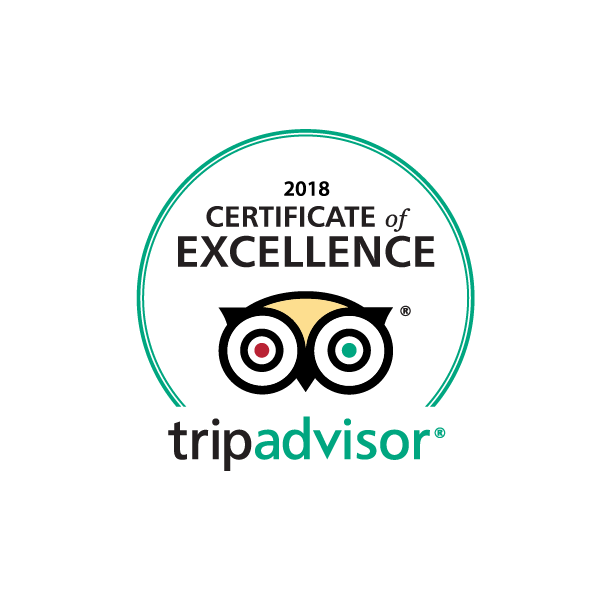 Trip Advisor certificate of excellence