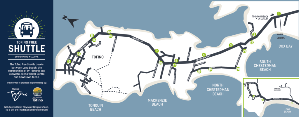 tofino free shuttle map